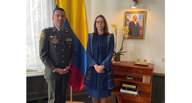 Embajadora de Colombia en Países Bajos le da la bienvenida a oficial de la Policía Nacional que seguirá fortaleciendo la cooperación con Europol