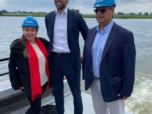 Visita del Embajador de Colombia ante el Reino de los Países Bajos al Astillero Damen, Gorinchem, nl