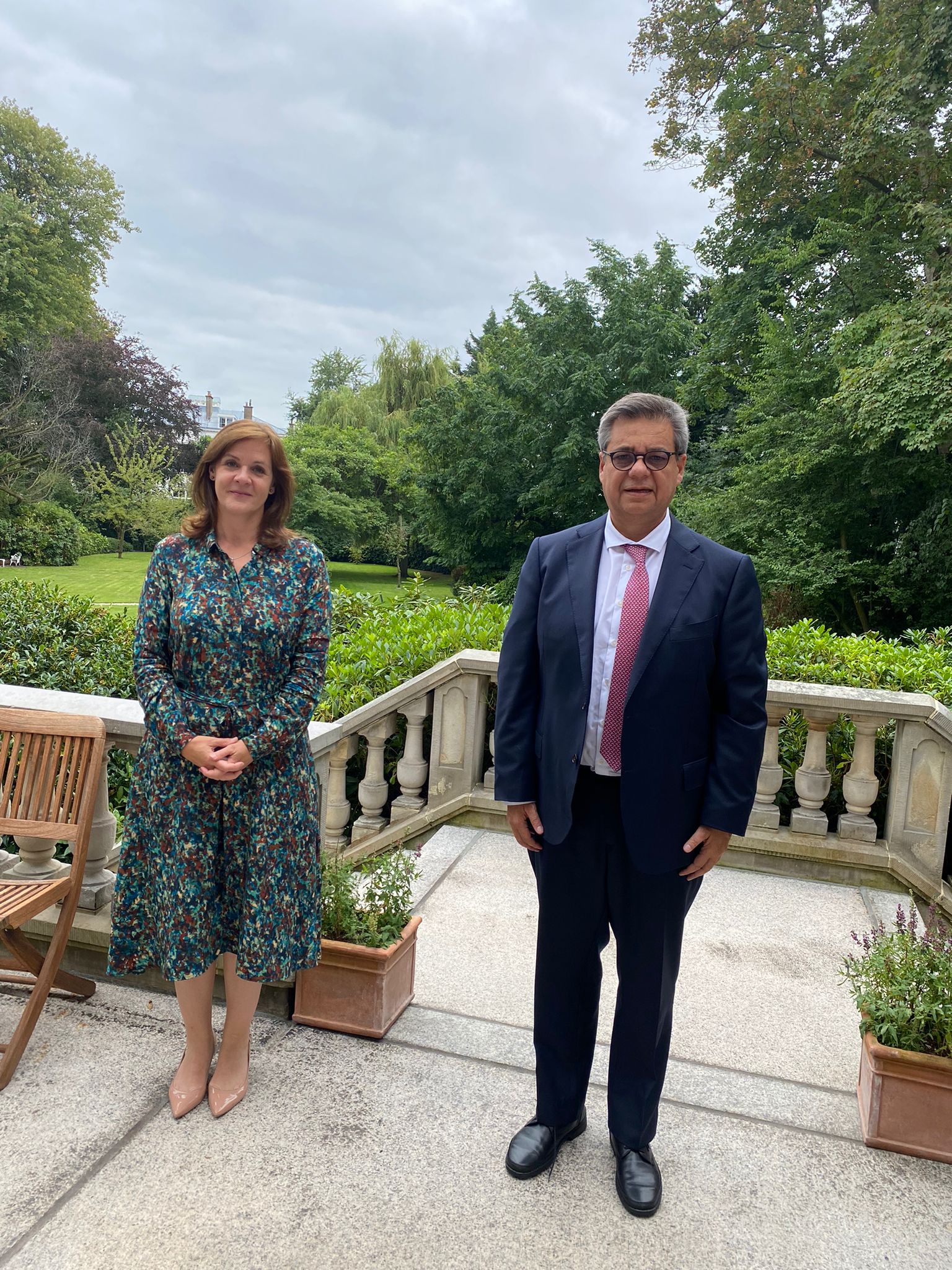 Ambassador of Colombia, Fernando Grillo, visited the Ambassador of the United Kingdom, Joanna Roper