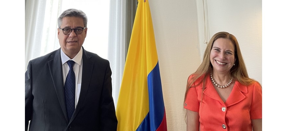 Embajador de Colombia Fernando Grillo dialogó con la representante de Diplomat Magazine 