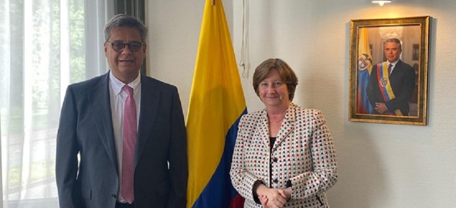 Embajador de Colombia en los Países Bajos recibió visita de la Presidente de la Asamblea de Estados Parte del Estatuto de Roma