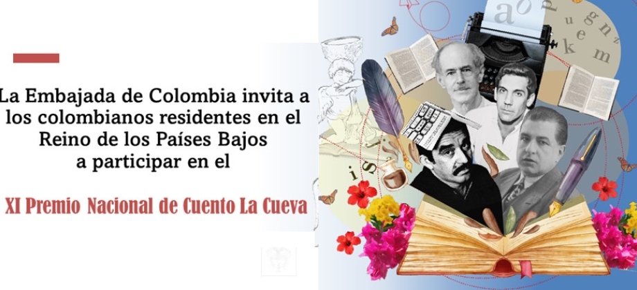 Embajada de Colombia en Países Bajos invita a los connacionales a participar del XI Premio Nacional de Cuento La Cueva