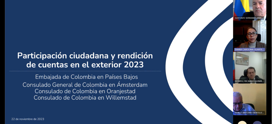 Así rendimos cuentas desde la Embajada en Países Bajos y Consulado General en Ámsterdam, Oranjestad y Willemstad