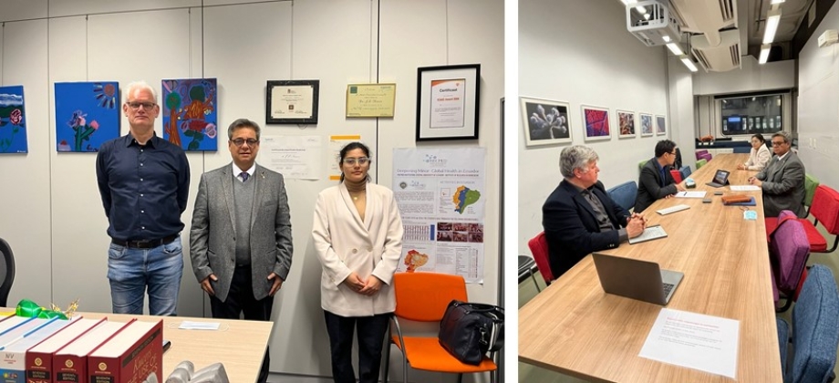 Embajador de Colombia ante el Reino de los Países Bajos sostuvo una reunión con miembros de la Universidad de Erasmus