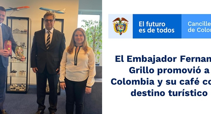 El Embajador Fernando Grillo promovió a Colombia y su café como destino 