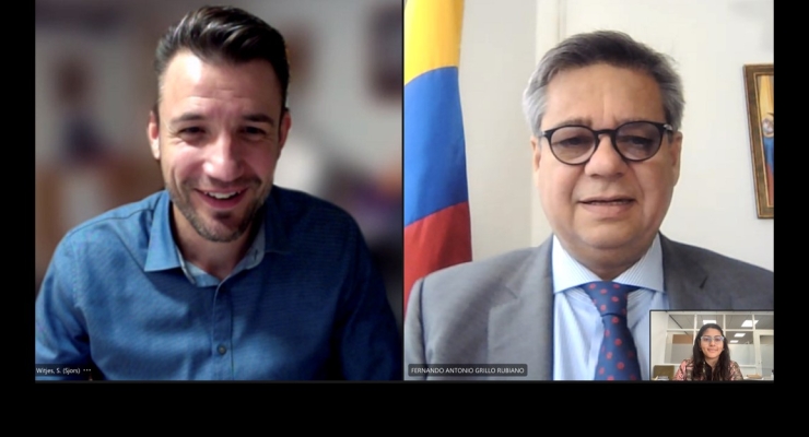 Embajador de Colombia en Países Bajos explora opciones de internacionalización con la Universidad de Radboud
