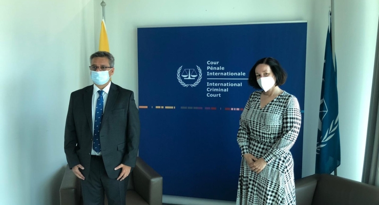 Embajador Fernando Grillo visitó la Corte Penal Internacional